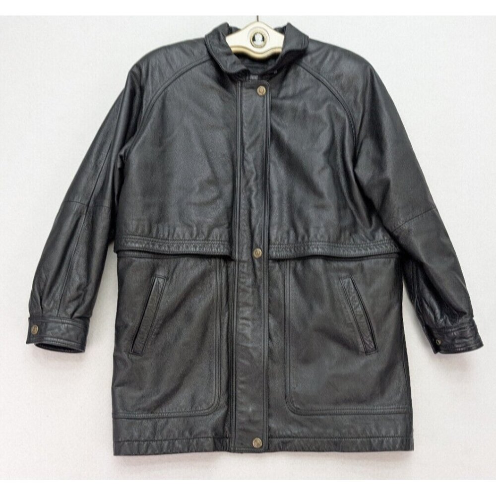Leather Limited Vintage Women's Coat Size L Removable Liner
